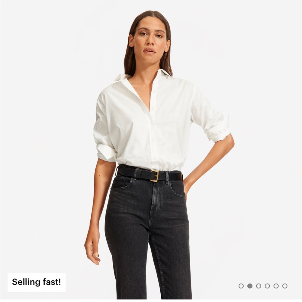 Everlane cheeky straight 30w jeans black